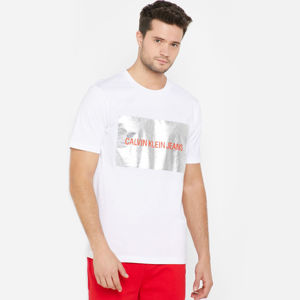 Calvin Klein pánské bílé tričko Silver - XXL (112)